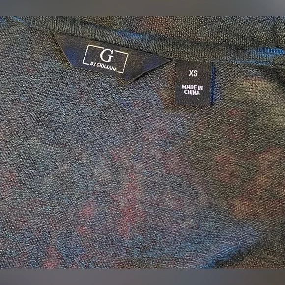 NWOT G BY CROP GIULIANA CASCADE CARDIGAN SIZE XS IN DARK GREEN - Picture 3 of 4
